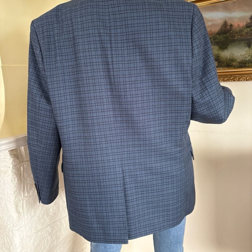 Ralph Lauren “Lauren” Classic Blue Check Blazer – Tailored Sport Coat - Picture 4 of 10